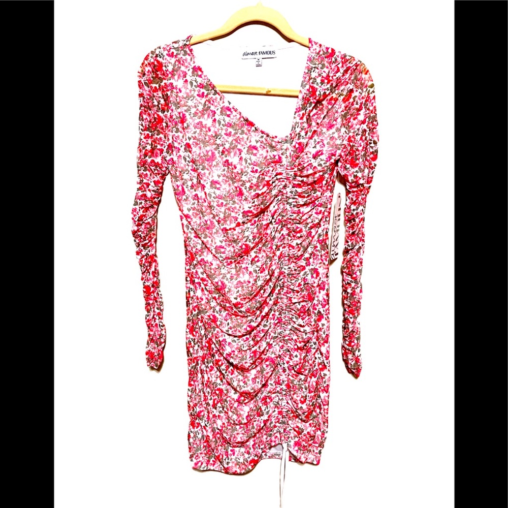 Floral long sleeve dress